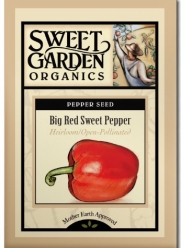 Big Red Sweet Pepper - Heirloom Seeds