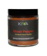 Kiva Gourmet Smoked, Ghost Chili Pepper Powder (Bhut Jolokia) - Wide Mouth Jar - 2oz