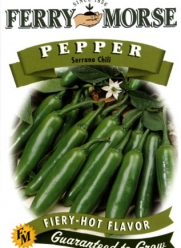 Ferry-Morse Seeds 1337 Pepper - Serrano Chili 650 Milligram Packet