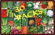 Vegetable Garden Lot ~ Over 2,620 Fresh Seeds ~ 30 Different Varieties ~ Non GMO