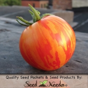 25 Seeds, Tomato Red Zebra (Solanum lycopersicum) Seeds by Seed Needs