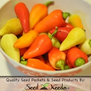 Package of 100 Seeds, Santa Fe Grande Chile Pepper (Capsicum annuum) Non-GMO Seeds by Seed Needs