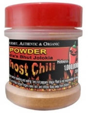 Ghost Chili Powder 1/2oz - Organic, Authentic Indian Bhut Jolokia - 100% Satisfactions Guarantee