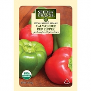 Seeds of Change Certified Organic Pepper, Cal Wonder Red Bell - 200 milligrams, 25 Seeds Pack