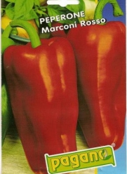 Peperone Marconi Rosso-Red Marconi Pepper Seeds-4 gms